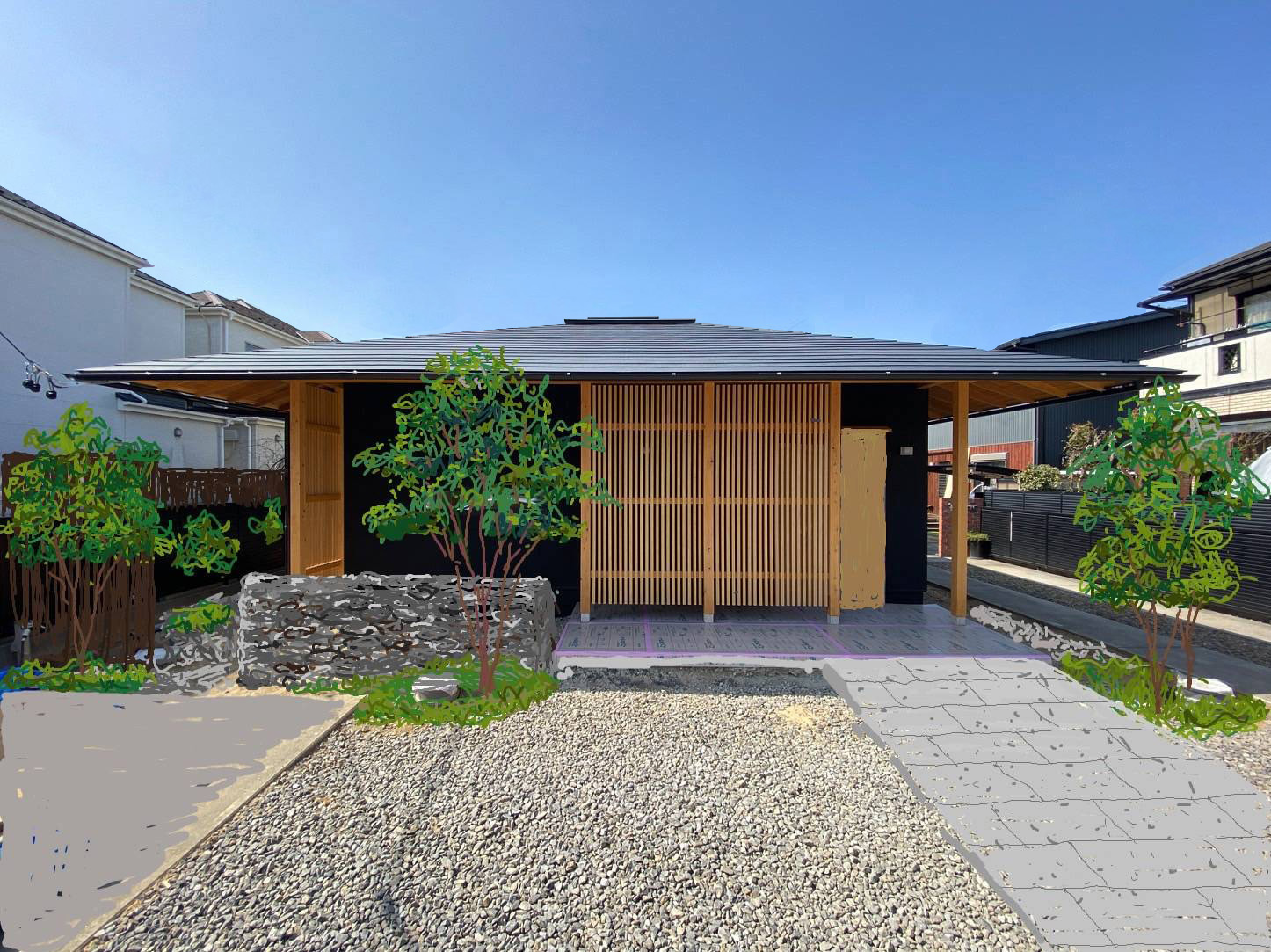知立市で和モダンな木の家/サン工房岡崎スタジオ